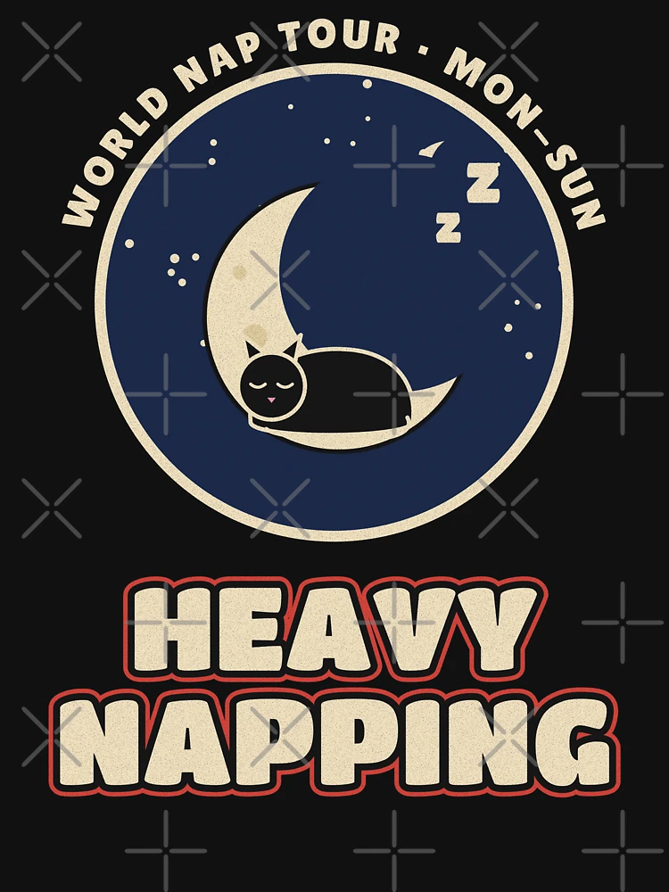 Aperçu 6 sur 6. Sweat à capuche oversize premium avec l'œuvre Heavy Napping Black Cat Moon créée et vendue par somebasic.