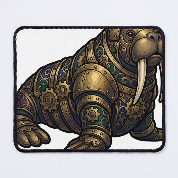 Item preview, Gothic Clockwork Walrus - Steampunk Walrus Art designed and sold by IllumeInk.