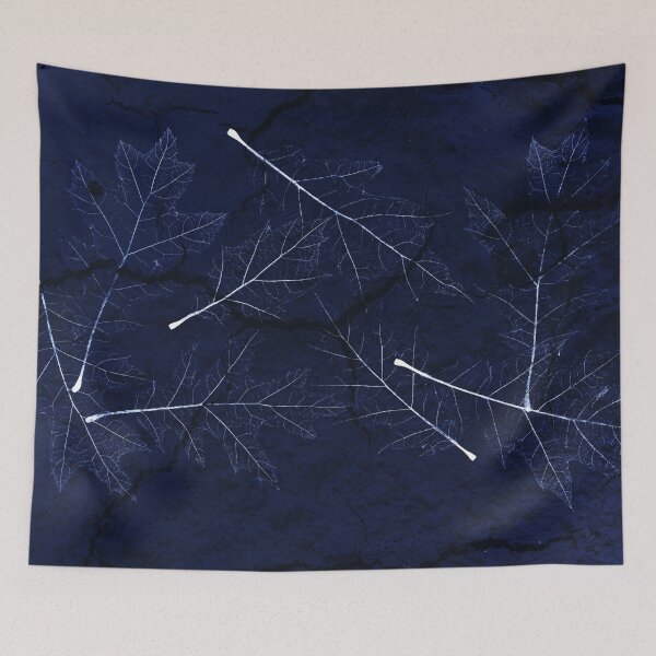 Item preview, Skeletal Leaves Cyanotype Art designed and sold by Elżbieta  Kaps.