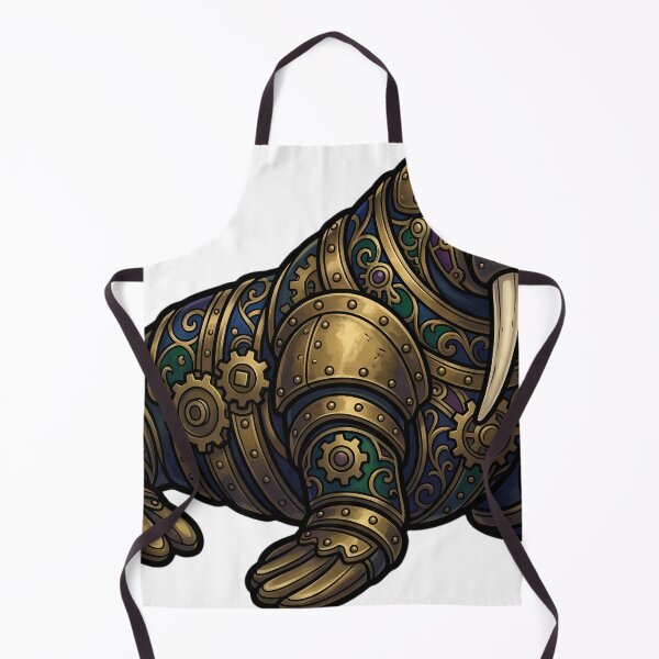 Item preview, Gothic Clockwork Walrus - Steampunk Walrus Art designed and sold by IllumeInk.