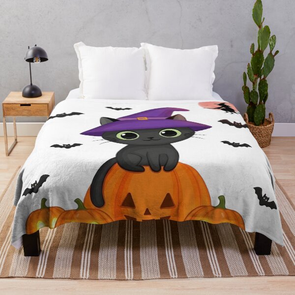 Item preview, Retro Halloween 2026 Spooky Witch Cat Season Cozier designed and sold by Pawzenix.