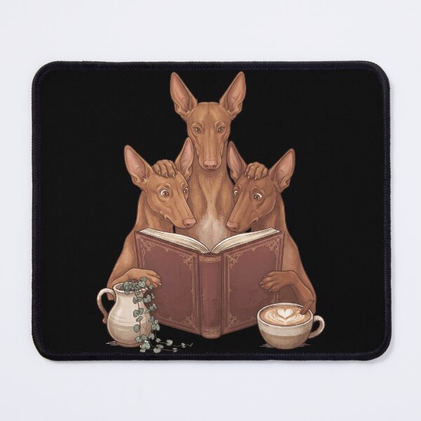 Item preview, Vintage Pharaoh Hound Reading Book Funny Dog Lover designed and sold by dian-rody-crest.