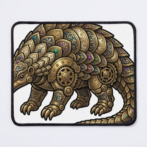Item preview, Gothic Clockwork Pangolin - Steampunk Pangolin Art designed and sold by IllumeInk.