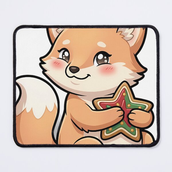 Item preview, Cute Christmas Fox Holding a Star Cookie designed and sold by pumsquare.