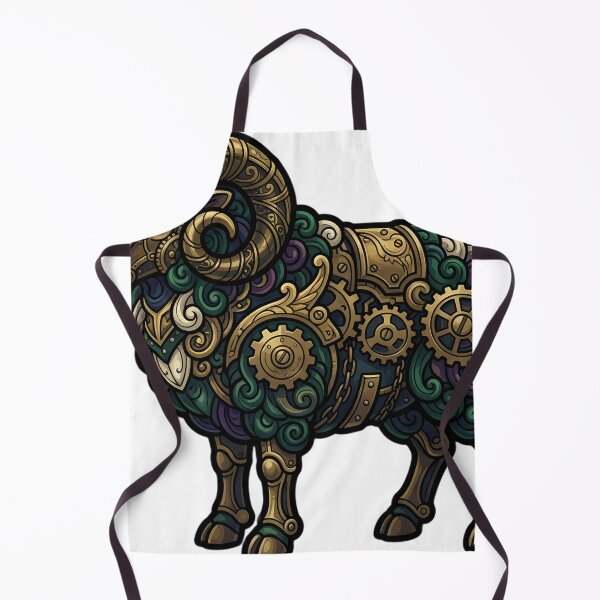 Item preview, Gothic Clockwork Ram - Steampunk Ram Art designed and sold by IllumeInk.