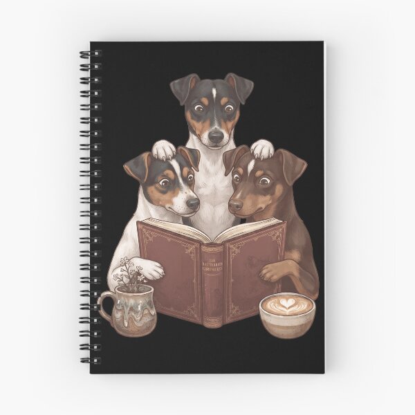 Item preview, Vintage Rat Terrier Reading Book Funny Dog Lover designed and sold by dian-rody-crest.