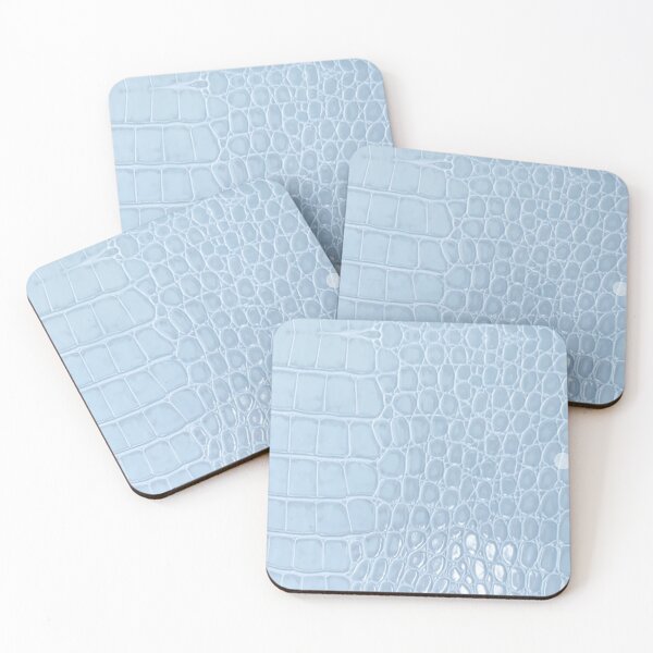 Item preview, Pastel Blue Crocodile Leather Texture Aesthetic Gator Skin Pattern designed and sold by LexaArtworks.