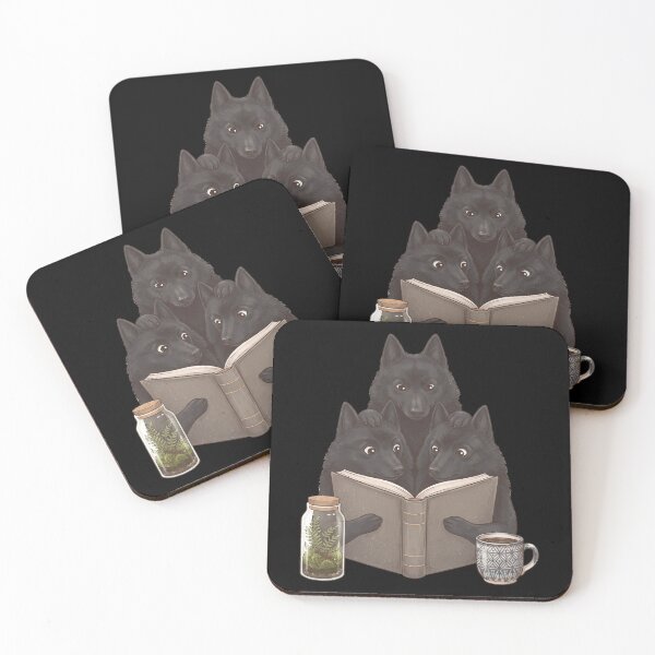 Item preview, Vintage Schipperke Reading Book Funny Dog Lover designed and sold by dian-rody-crest.