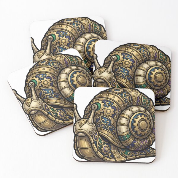 Item preview, Gothic Clockwork Snail - Steampunk Snail Art designed and sold by IllumeInk.