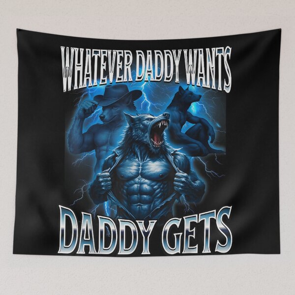 Item preview, Muscular Werewolf Collage with Blue Lightning designed and sold by GalenoHenley.