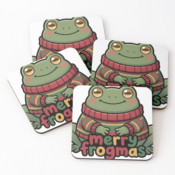 Artikelvorschau, Niedlicher Weihnachtsfrosch im Strickpullover – Fröhliche Froschweihnachten entworfen und verkauft von pumsquare.
