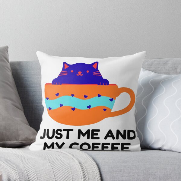 Item preview, Just Me and My Coffee - Cute Cat in Coffee Cup designed and sold by walbayzon.