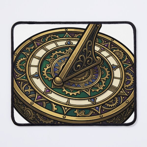 Item preview, Gothic Brass Sundial - Steampunk Sundial Clockwork Art designed and sold by IllumeInk.