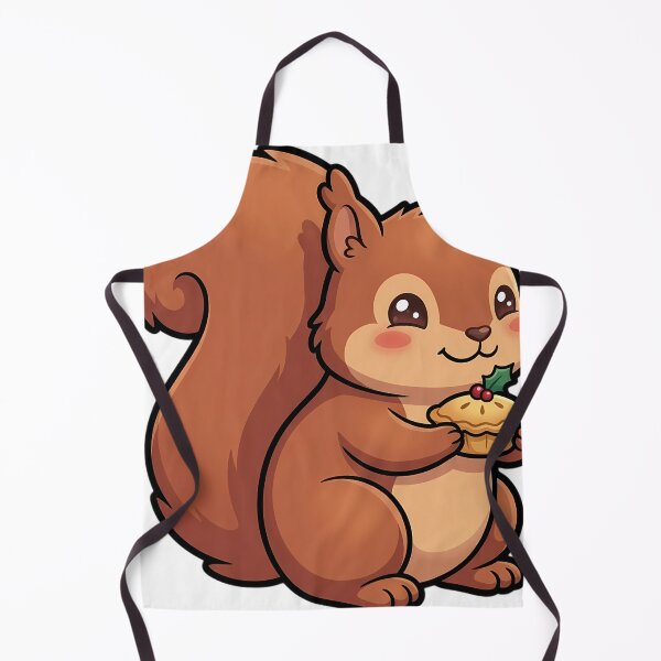 Item preview, Cute Christmas Squirrel Holding a Mince Pie designed and sold by pumsquare.