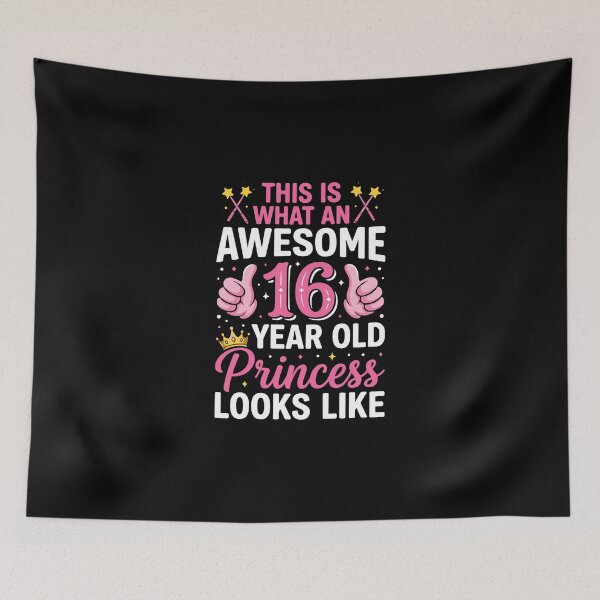 Item preview, This Is What An Awesome 16 Year Old Princess Looks Like 16th Birthday Girl Sweet Sixteen designed and sold by PopStars1993.