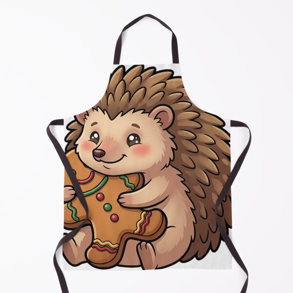 Item preview, Cute Christmas Hedgehog Hugging a Gingerbread Cookie designed and sold by pumsquare.