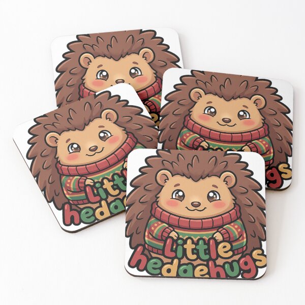 Item preview, Cute Christmas Hedgehog in a Knitted Sweater - Little Hedgehugs designed and sold by pumsquare.