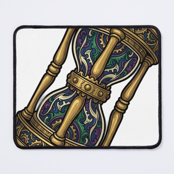 Item preview, Gothic Brass Hourglass - Steampunk Clockwork Hourglass Art designed and sold by IllumeInk.