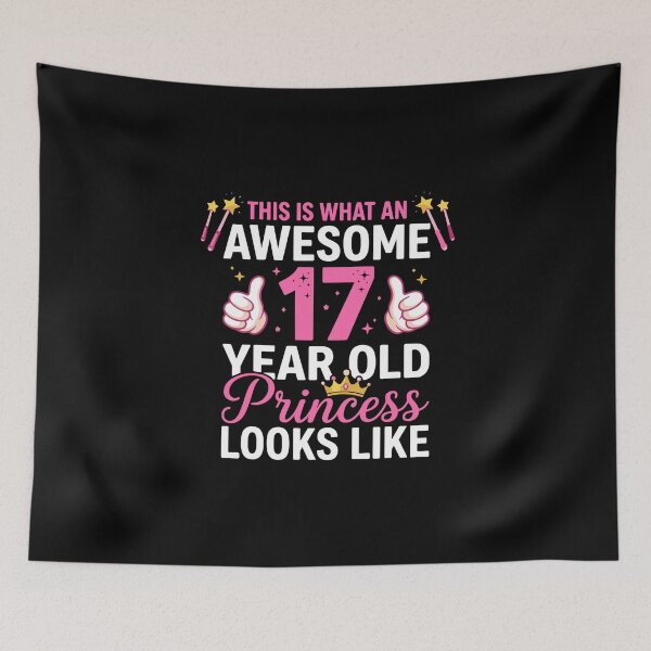 Item preview, This Is What An Awesome 17 Year Old Princess Looks Like 17th Birthday Girl Celebration designed and sold by PopStars1993.