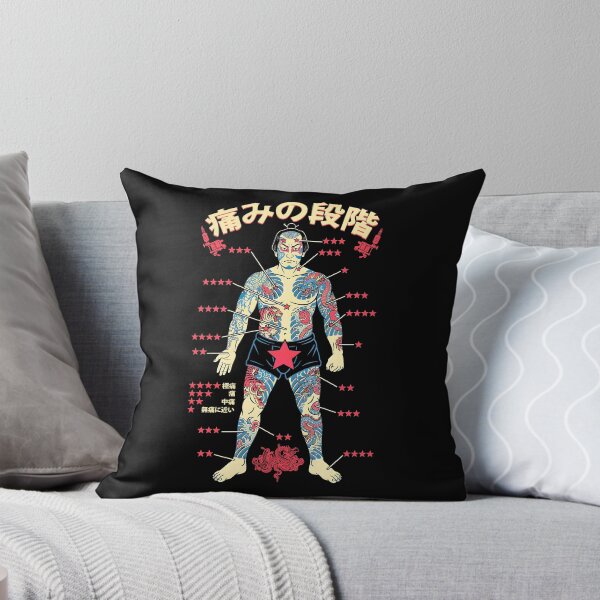 Item preview, Tattoo Lover Ink Pain Levels Japanese Samurai Tattoos Chart designed and sold by GrandeDuc.