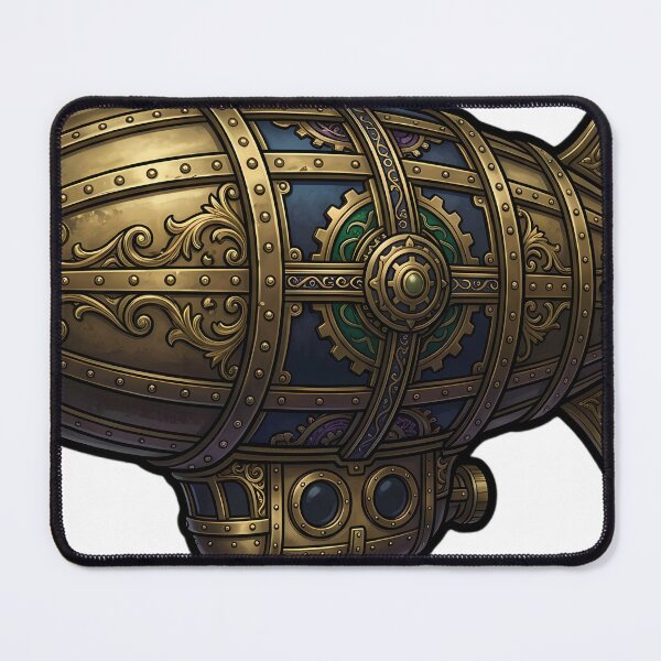 Item preview, Gothic Steampunk Airship - Brass Clockwork Art designed and sold by IllumeInk.