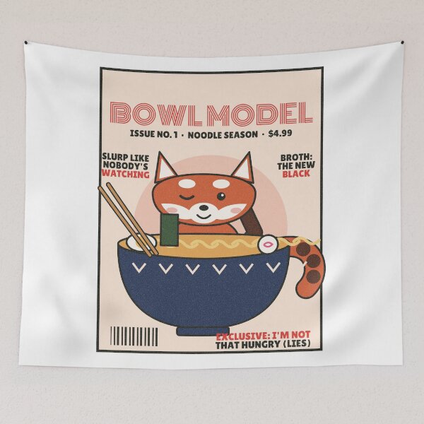 Item preview, Bowl Model Red Panda Ramen Magazine Cover designed and sold by somebasic.