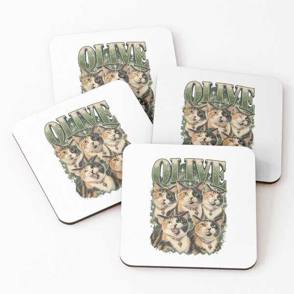 Item preview, Olive The Cat Vintage 90s Bootleg Retro Calico Cat Graphic designed and sold by AlexandraAz.