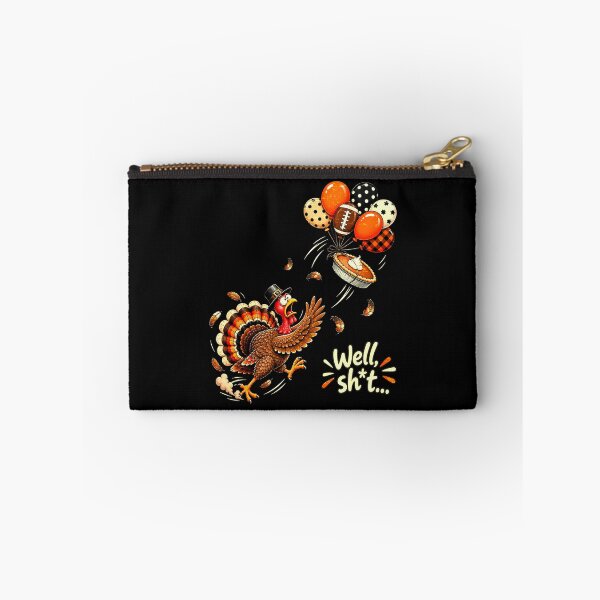 Item preview, Well Shit Thanksgiving Football Turkey Catching Pass Funny Fall Sports designed and sold by BlightedArt.