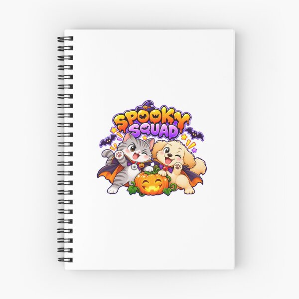 Item preview, Spooky Squad Halloween Friends Dog and Cat designed and sold by Ravivan.