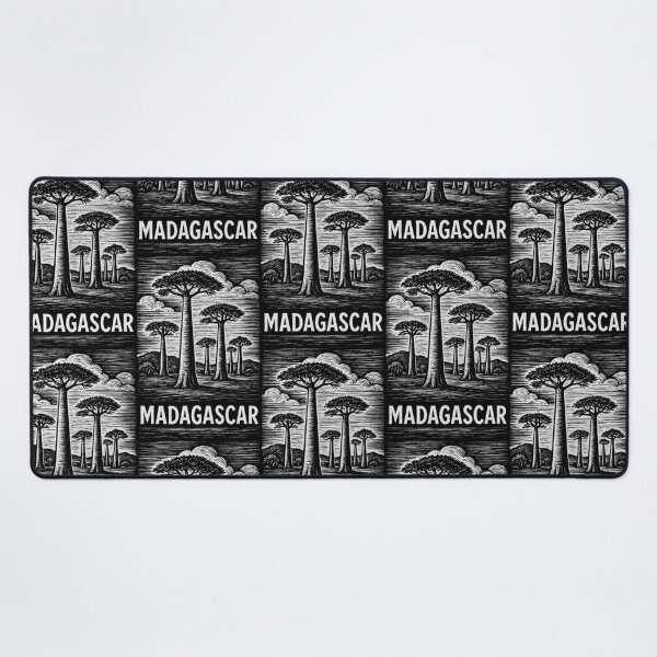 Item preview, Madagascar Linocut Style designed and sold by Thistle-TShop.