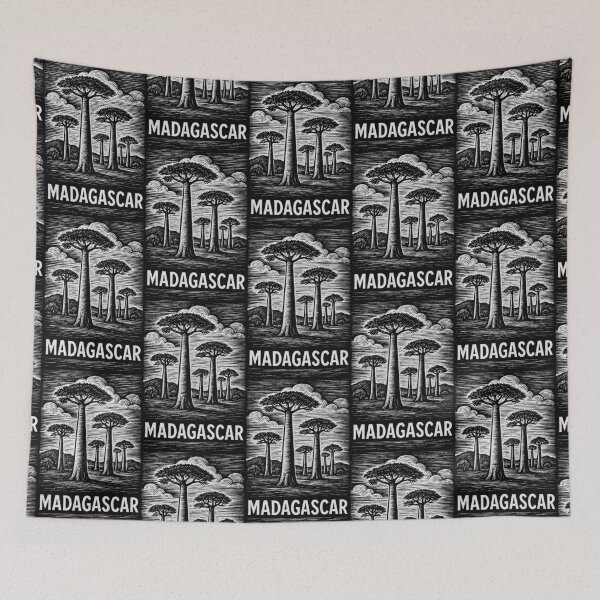 Item preview, Madagascar Linocut Style  designed and sold by Thistle-TShop.