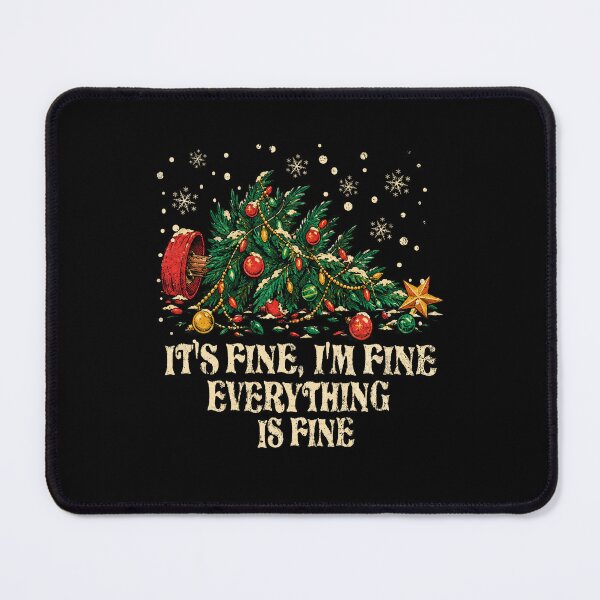 Item preview, Its Fine Everything Is Fine Fallen Knocked Over Christmas Tree designed and sold by Ortigzitoun.