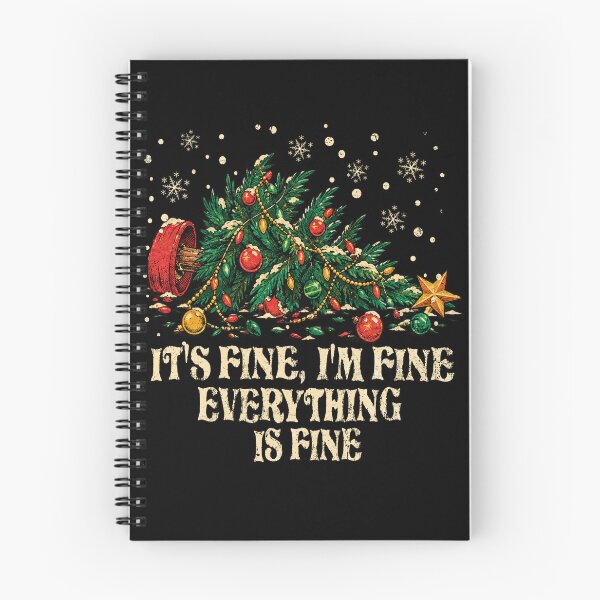Item preview, Its Fine Everything Is Fine Fallen Knocked Over Christmas Tree designed and sold by Ortigzitoun.