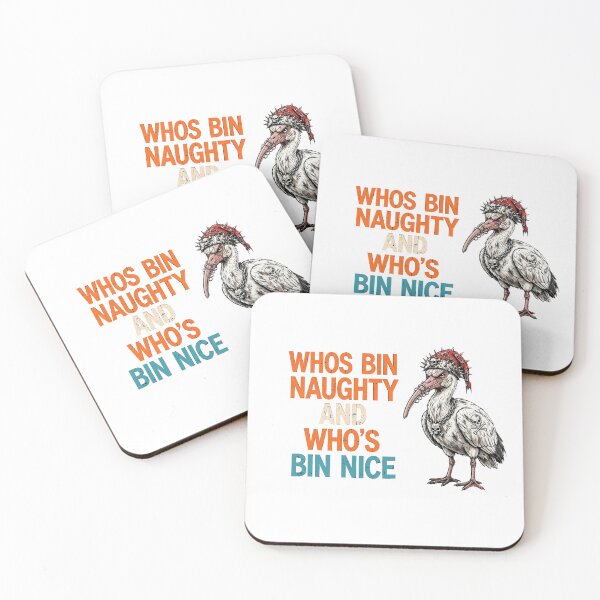 Item preview, Whos Bin Naughty And Whos Bin Nice Funny Australian Ibis Christmas Punk designed and sold by inkfluenceart.