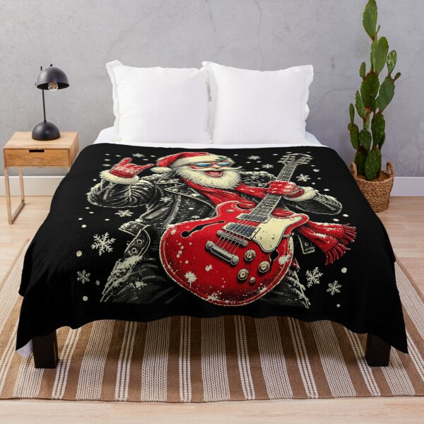 Item preview, Rock On Santa Claus Electric Guitar Rock N Roll Christmas designed and sold by elongatedjazz.