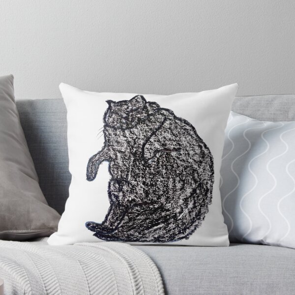 Item preview, Sleeping Chubby Black Cat designed and sold by MagicYana.
