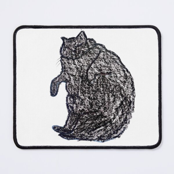 Item preview, Sleeping Chubby Black Cat designed and sold by MagicYana.