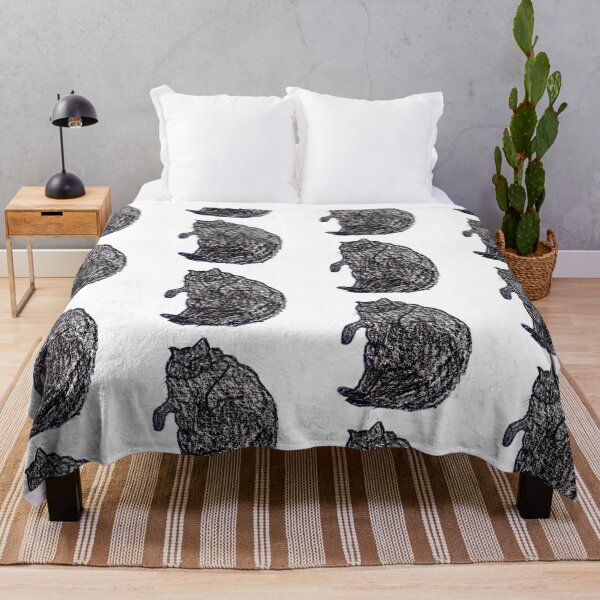 Item preview, Sleeping Chubby Black Cat designed and sold by MagicYana.