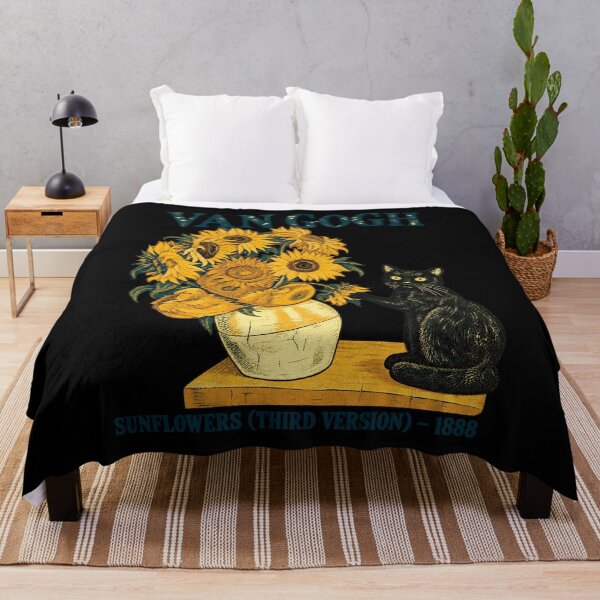 Item preview, Van Gogh Cat Sunflowers designed and sold by Watsonza.