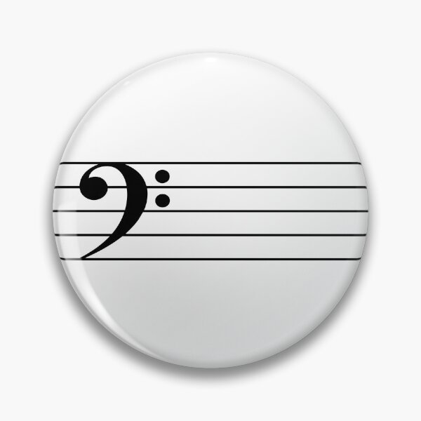 Item preview, Bass F Clef Music Staff - Minimalist Black Design for Musicians designed and sold by lematworks.