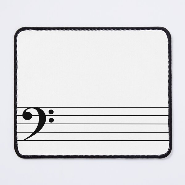 Item preview, Bass F Clef Music Staff - Minimalist Black Design for Musicians designed and sold by lematworks.