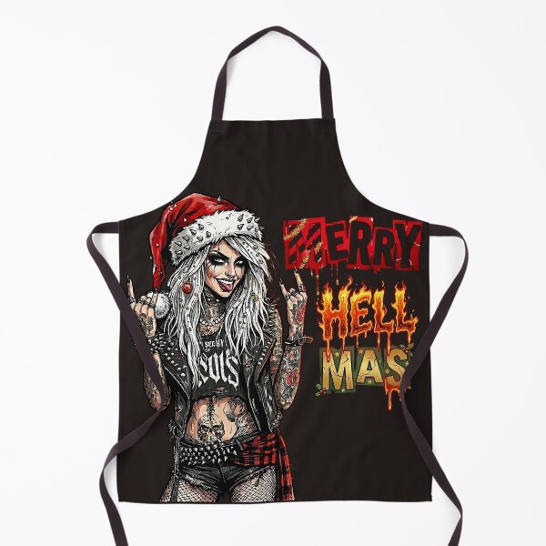 Item preview, Merry Hellmas Spiked Santa Hat Rocker designed and sold by Voodoo Store Paranormal Collections.