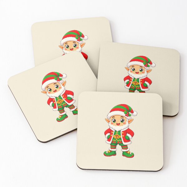 Item preview, Happy Christmas Elf with Holly Hat designed and sold by LV-creator.