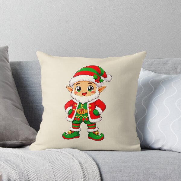 Item preview, Happy Christmas Elf with Holly Hat designed and sold by LV-creator.