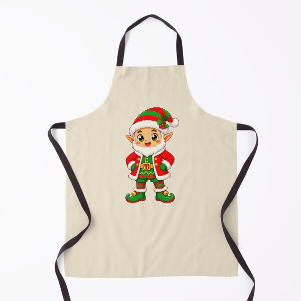 Item preview, Happy Christmas Elf with Holly Hat designed and sold by LV-creator.
