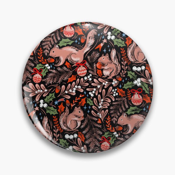 Item preview, Playful Squirrels Christmas Pattern designed and sold by Anis Illustration.