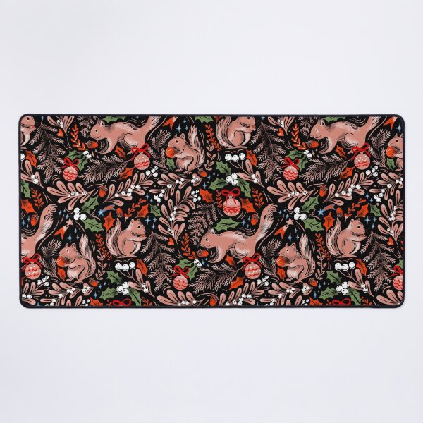 Item preview, Playful Squirrels Christmas Pattern designed and sold by Anis Illustration.