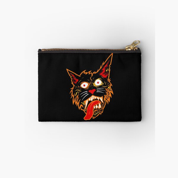 Item preview, Wild Cat Head with Fiery Outline designed and sold by OlyvieArt.
