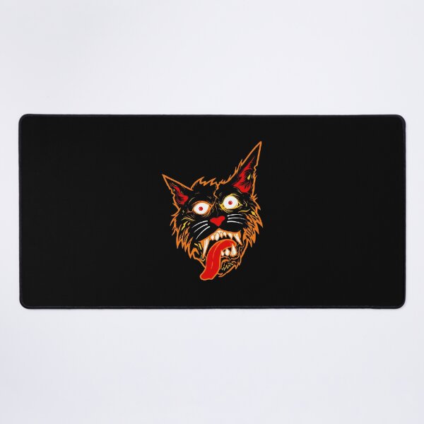 Item preview, Wild Cat Head with Fiery Outline designed and sold by OlyvieArt.