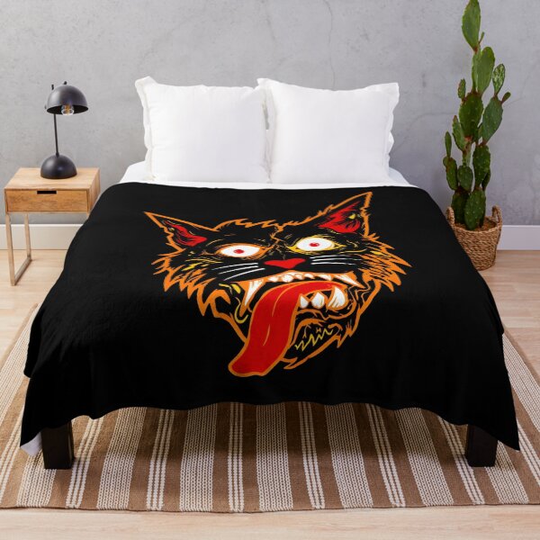 Item preview, Wild Cat Head with Fiery Outline designed and sold by OlyvieArt.